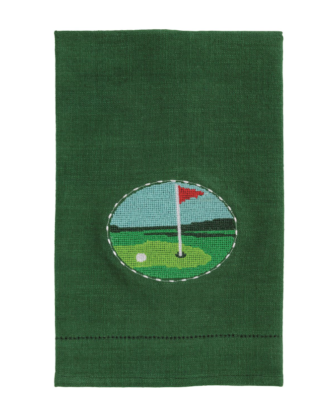 Golf Needlepoint Towel