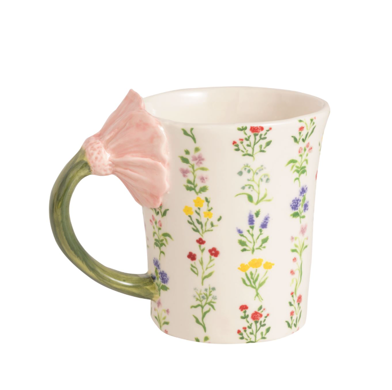 Flower Handle Mug