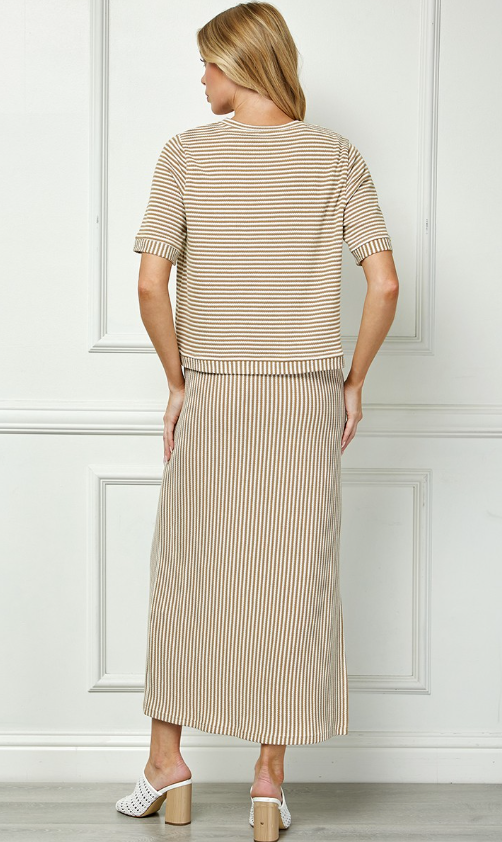 Charleigh Striped Cardigan and Dress Set