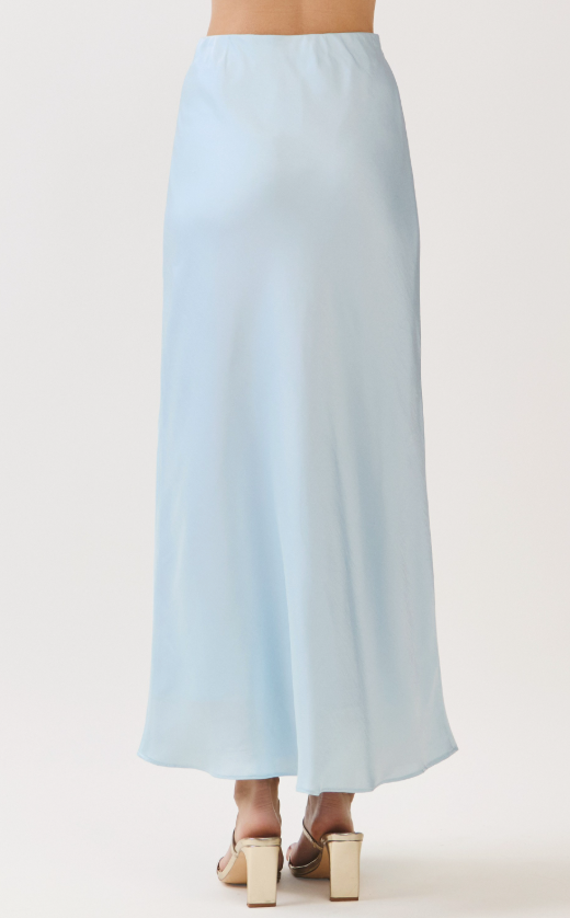 Helen Satin A Line Maxi Skirt
