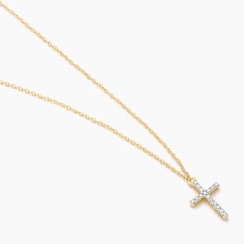 Ella Stein Believe Cross Pendant Necklace