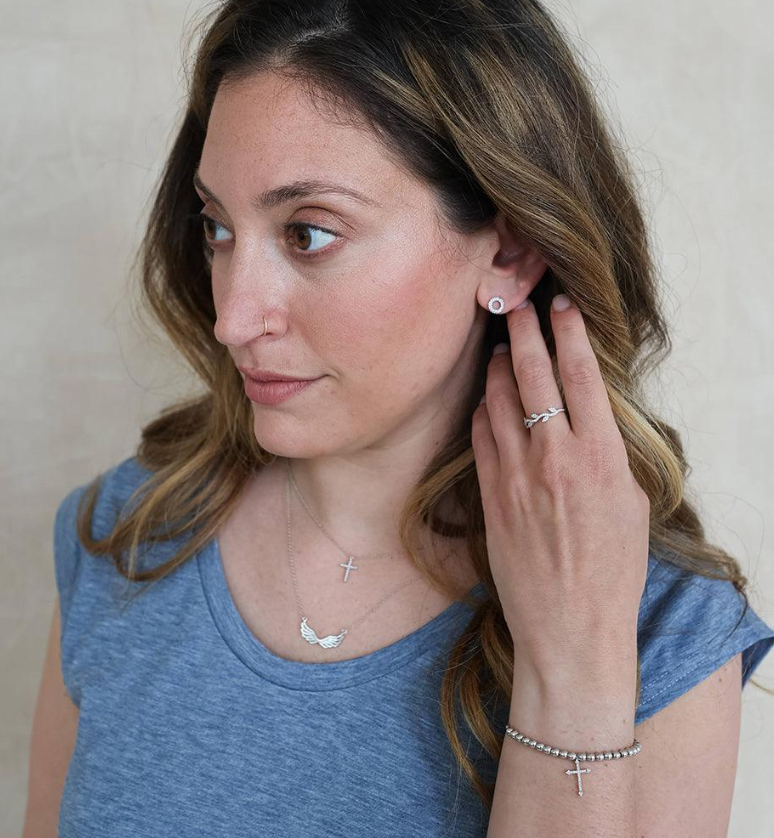 Ella Stein Believe Cross Pendant Necklace