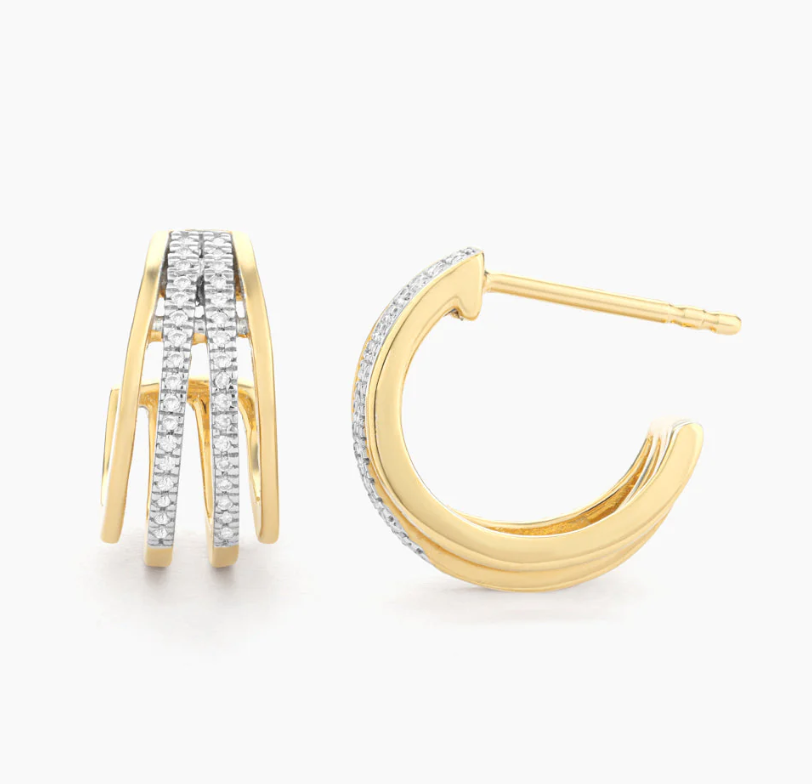 Ella Stein Wrap Around Huggie Earrings