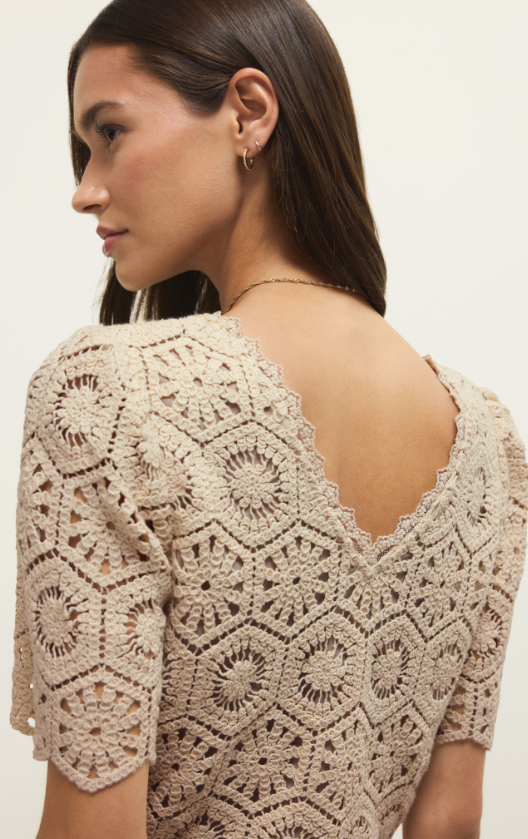 Z Supply Raquel Lace Cropped Top