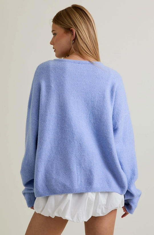 Aileen Crew Neck Relaxed Fit Cardigan