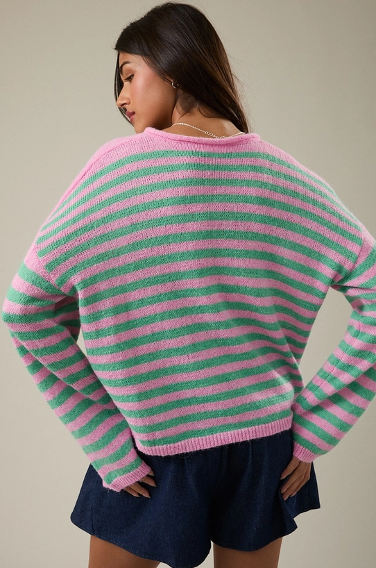 Adrianna Striped Relaxed Fit Sweater -FINAL SALE 30% OFF ADDED IN CART