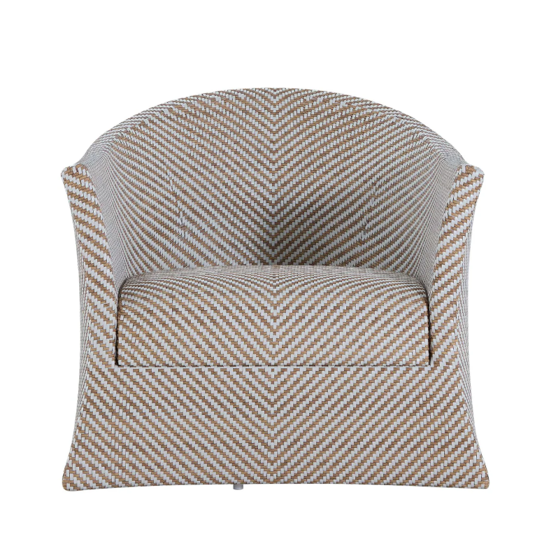 Capri Wicker Swivel Outdoor Lounge Chair