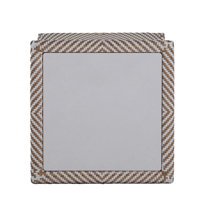 Capri Wicker Square Outdoor End Table