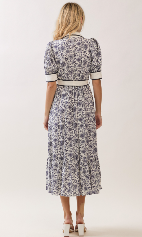 Giovanna Floral Button Down Dress
