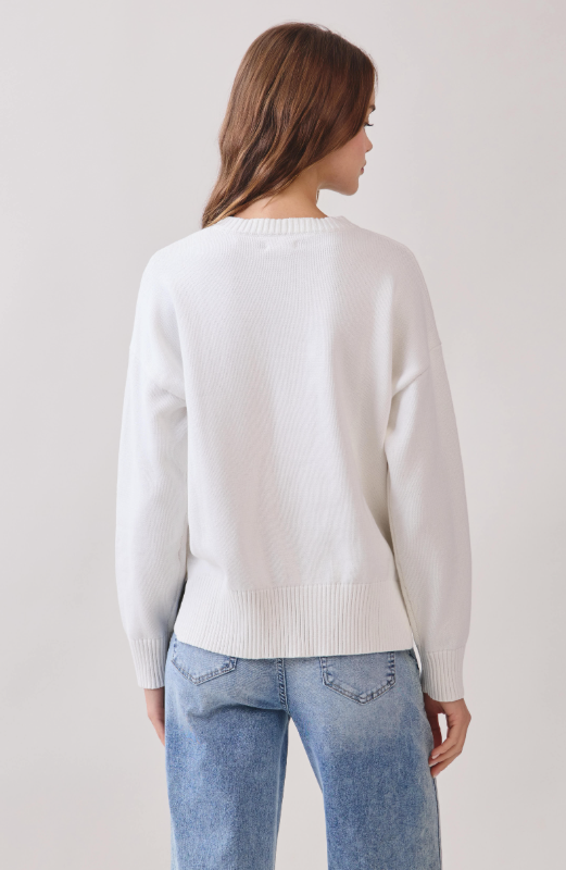 American Flag Knit Pullover Sweater