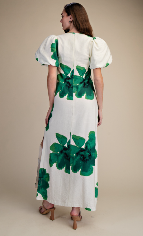 Rosalee Puff Sleeve Maxi Dress