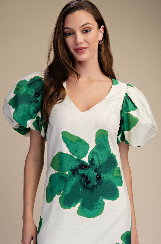 Rosalee Puff Sleeve Maxi Dress
