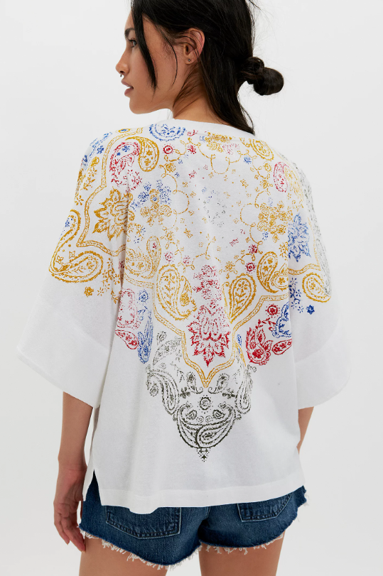 Free People Heirloom Printed Tee