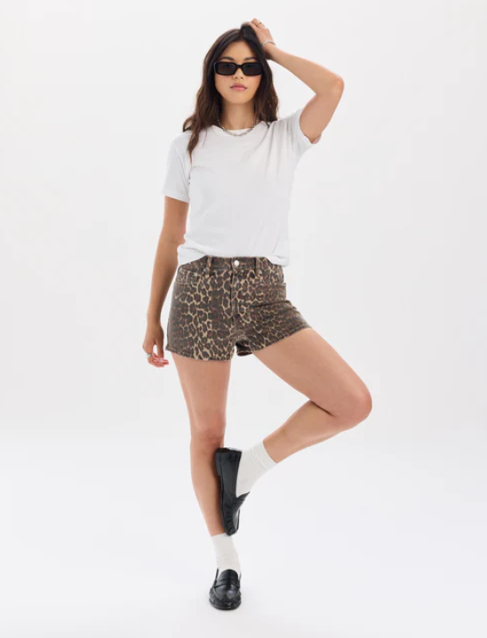 Daze Hotshot High Rise Micro Short - Cool Cat