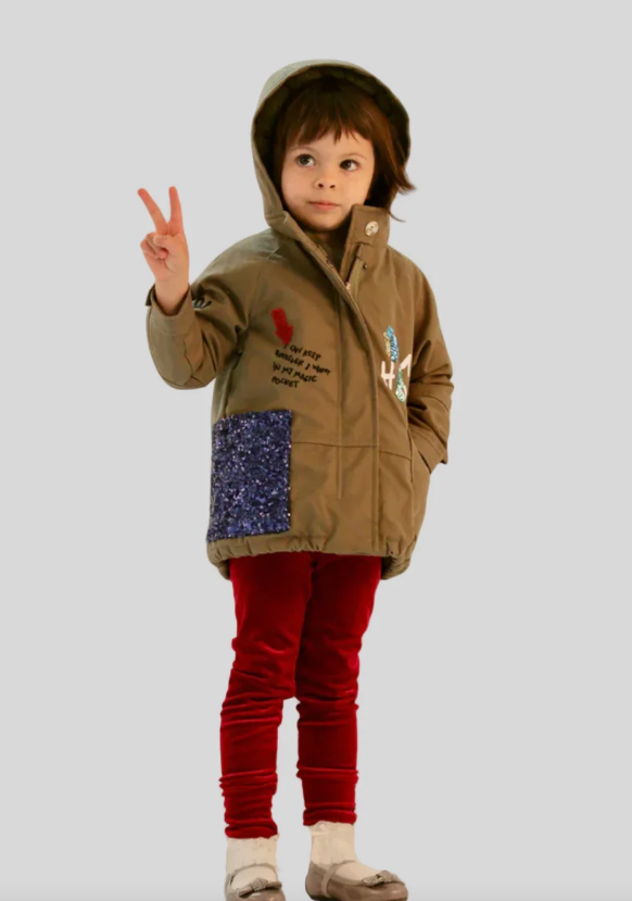 Ciao Milano Viola Fur Lined Children's Coat