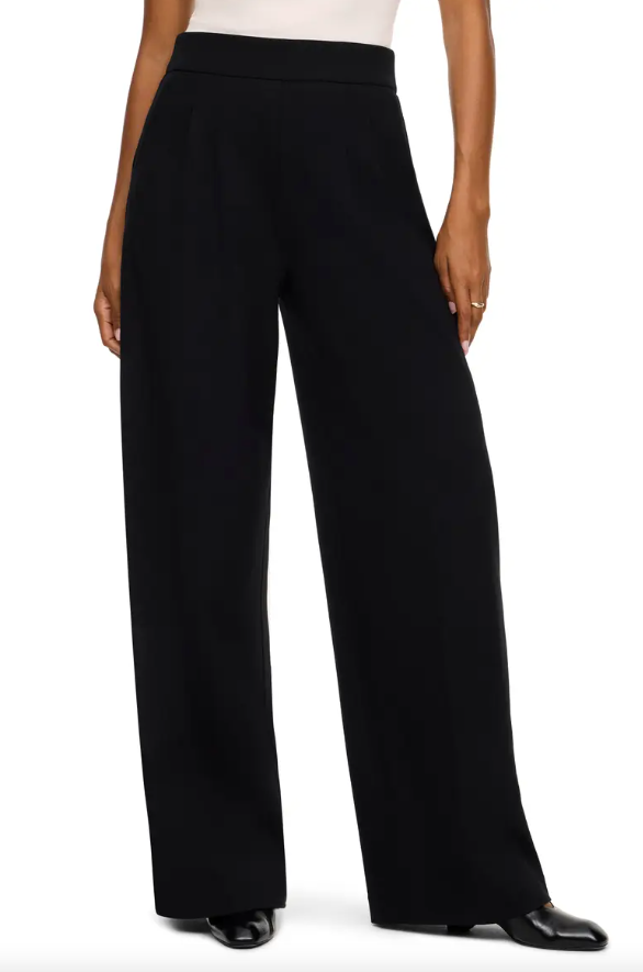 SPANX Ponte Pleated Wide Leg