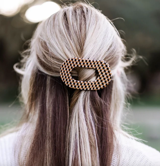 Teleties - Flat Round Hair Clip