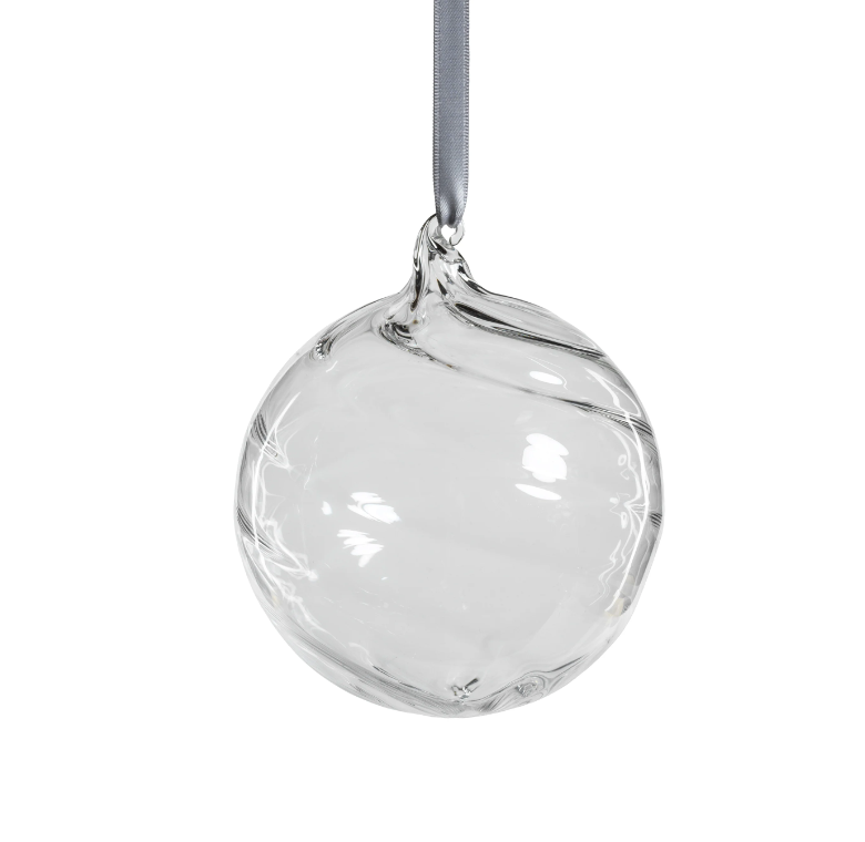 Swirl Blown Glass Ornament