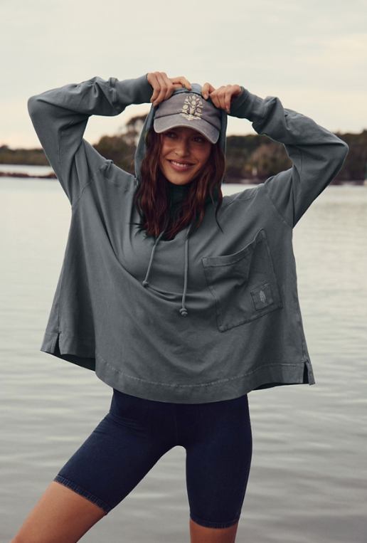 Free People Hot Shot Hooded Layer