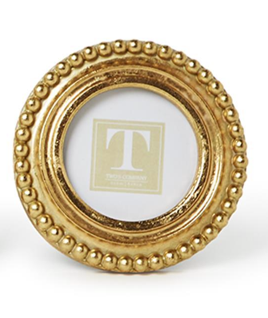 Beaded Gold Frame