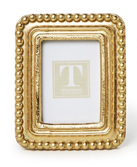 Beaded Gold Frame