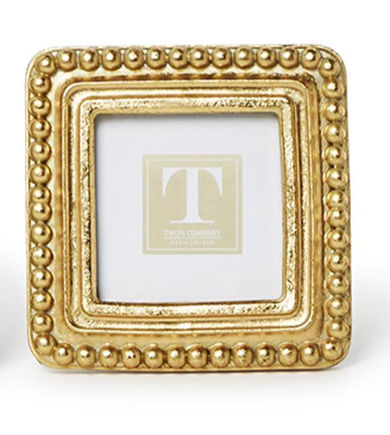 Beaded Gold Frame