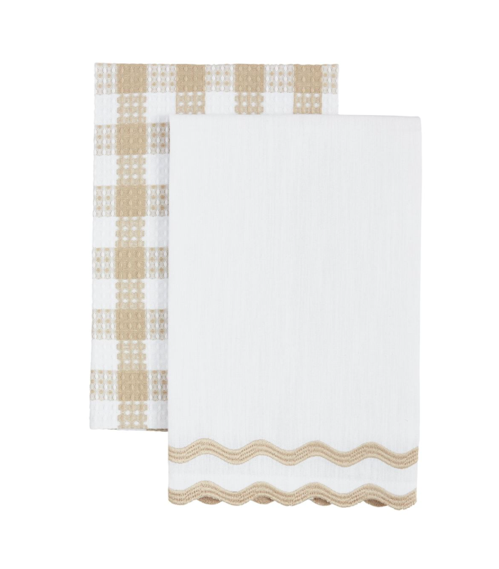 Embroidered Edge Towel Set