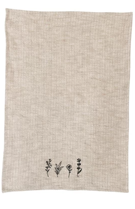 Embroidered Tea Towel