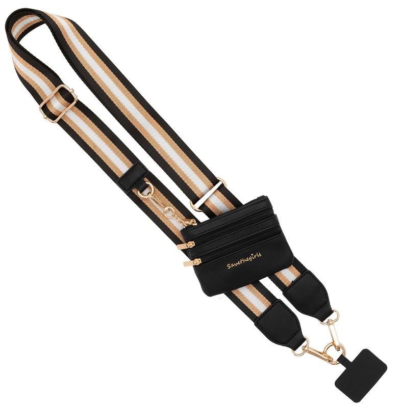 Clip & Go Crossbody Strap w/ Zippered Pouch