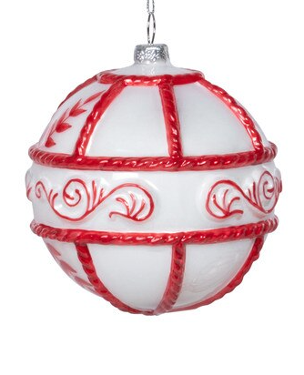 Nordic Handpainted Glass Ball Ornament
