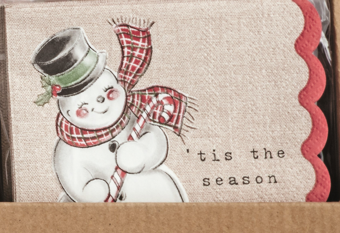 Classic Christmas Cocktail Napkins - Pack of 12