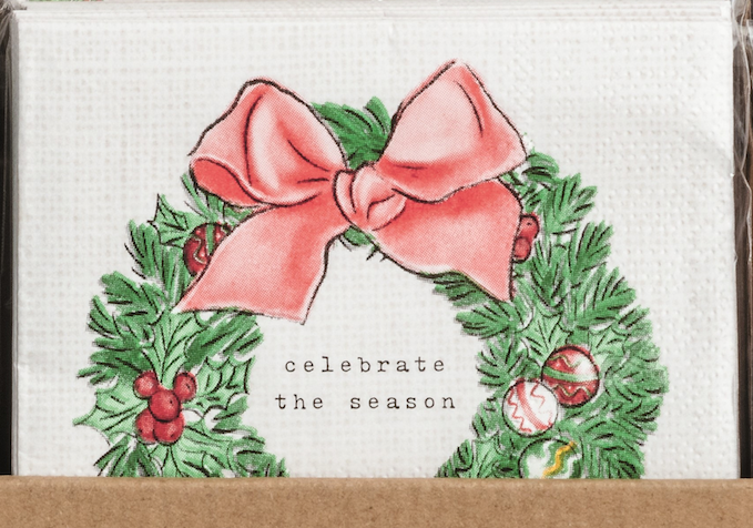 Classic Christmas Cocktail Napkins - Pack of 12