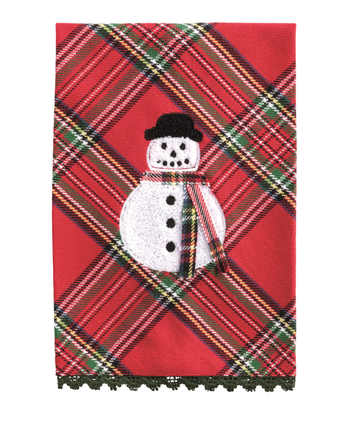 Christmas Bouclé Applique Towel
