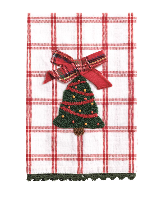 Christmas Bouclé Applique Towel