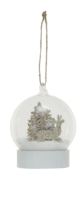 Glass Snow Globe Ornament