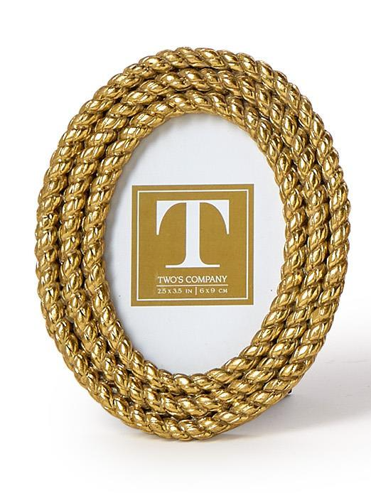 Gold Rope Mini Photo Frame