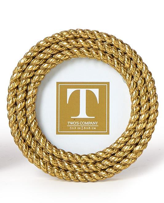 Gold Rope Mini Photo Frame
