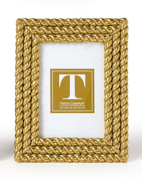 Gold Rope Mini Photo Frame