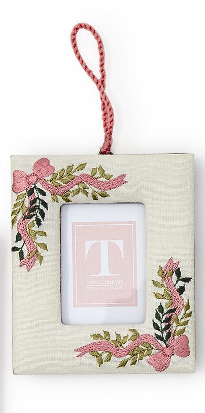 Embroidered Photo Frame Ornament