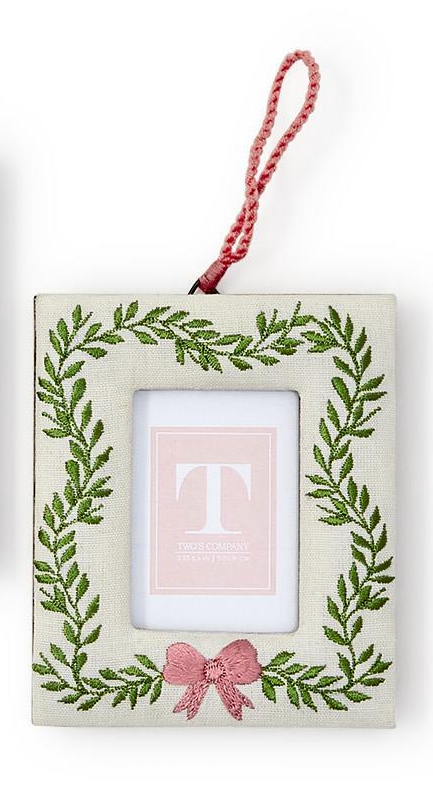 Embroidered Photo Frame Ornament