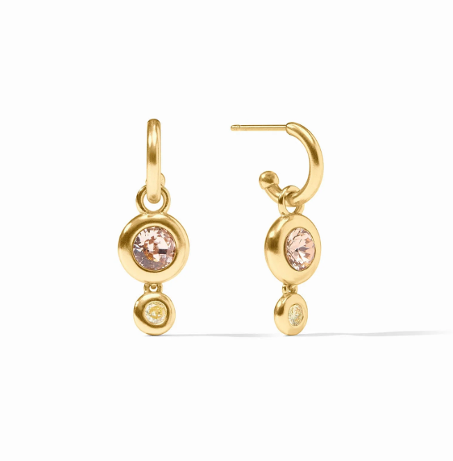 Julie Vos Trunk Show - Rainbow Duo Hoop & Charm Earring