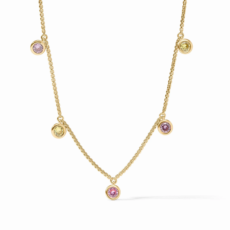 Julie Vos Trunk Show - Rainbow Delicate Charm Necklace