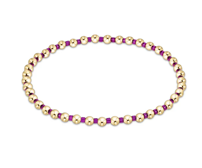 E Newton Hope Grateful 3mm Bead Bracelet