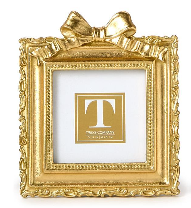 Gold Bow Mini Photo Frame