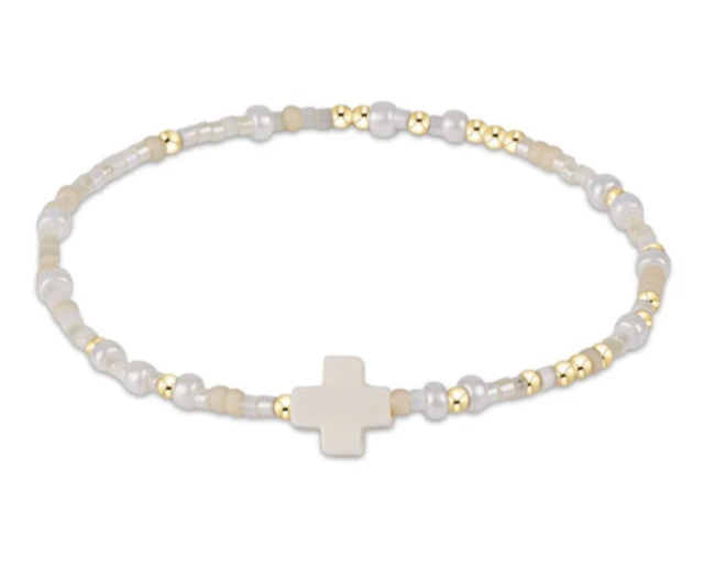 E Newton egirl Hope Unwritten Signature Cross Bracelet