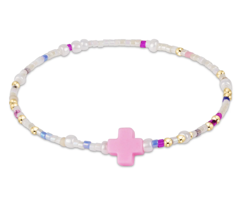 E Newton egirl Hope Unwritten Signature Cross Bracelet