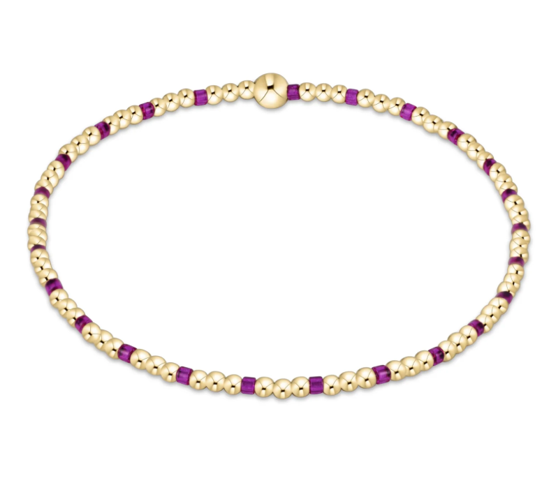 E Newton Hope Sincerity Pattern 2mm Bead Bracelet