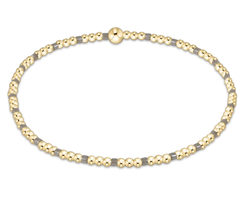 E Newton Hope Sincerity Pattern 2mm Bead Bracelet