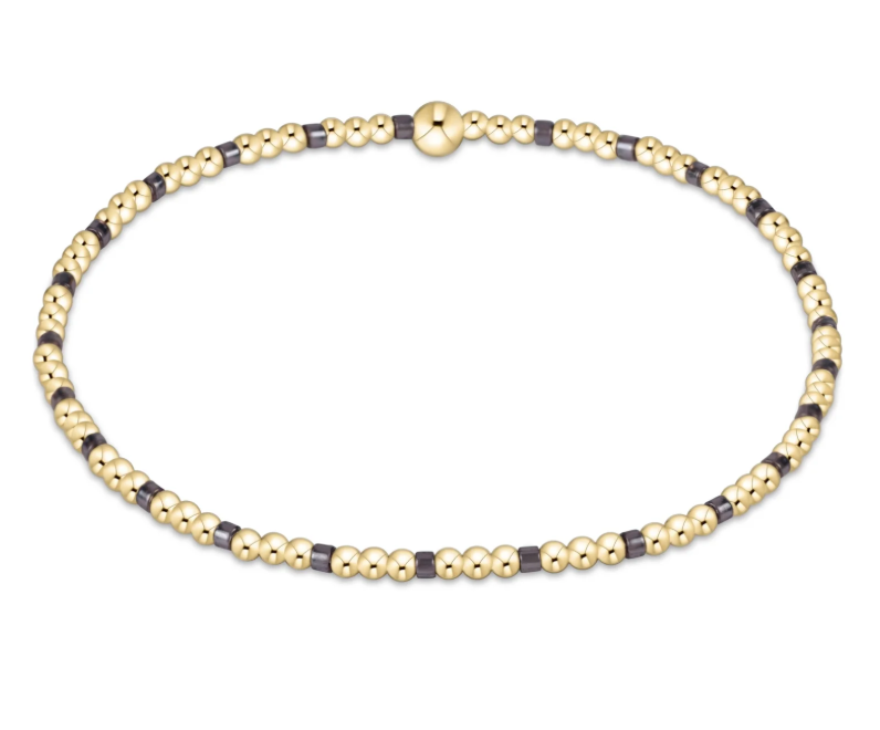 E Newton Hope Sincerity Pattern 2mm Bead Bracelet