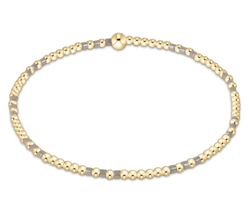 E Newton Hope Joy Pattern 2mm Bead Bracelet